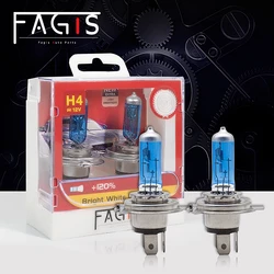 Fagis 2pcs H1 H3 H4 H7 H11 9005 HB3 9006 HB4 9012 HIR2 4800k 자동차 헤드 라이트 원래 품질 자동 램프 자동차 할로겐 전구