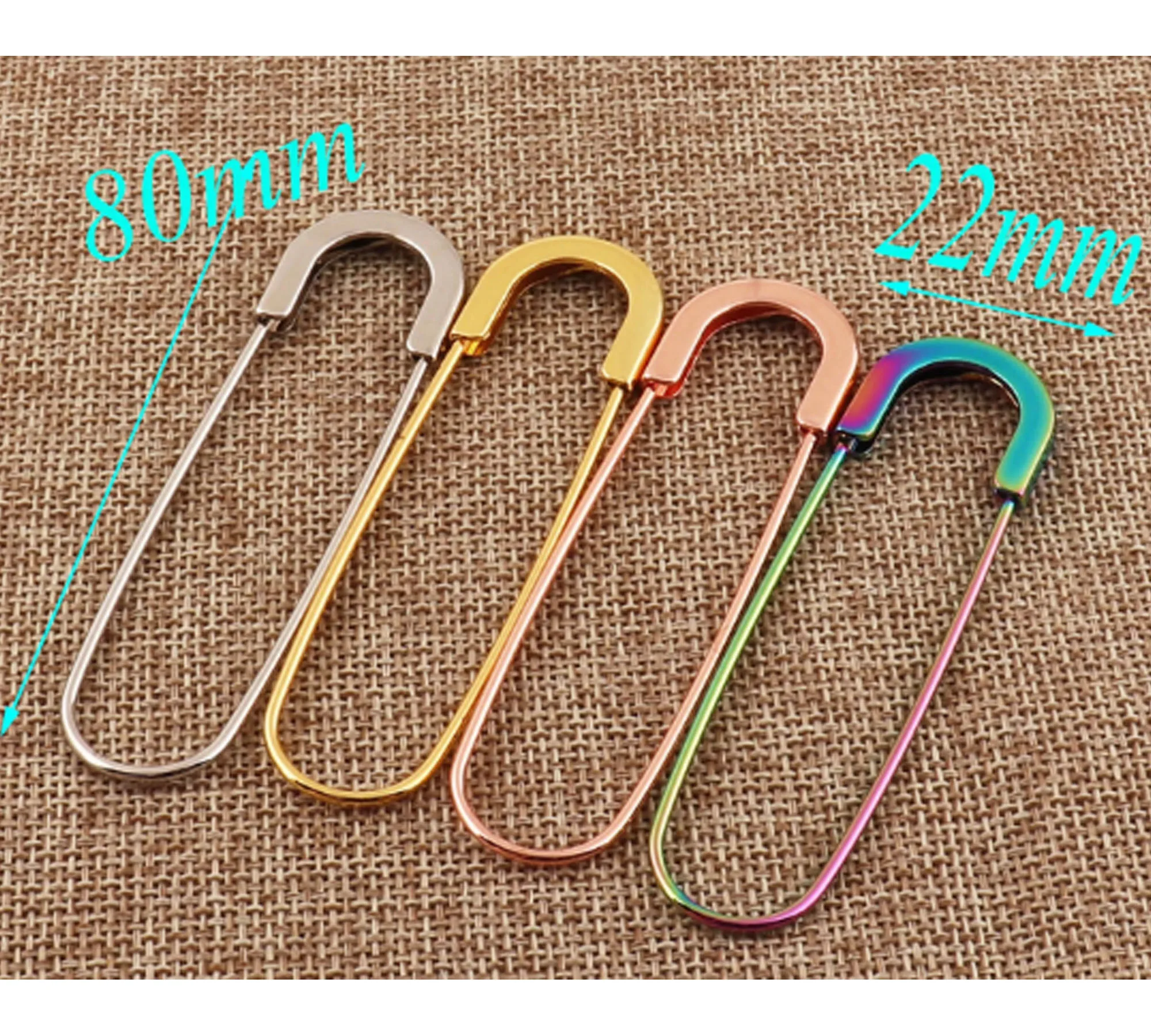 6 PCS Craft Large Safety Pin Deluxe Brooch Kilt Scarf Pin for Shawl Tag Fastening Jewellery Sewing Clothing Holder