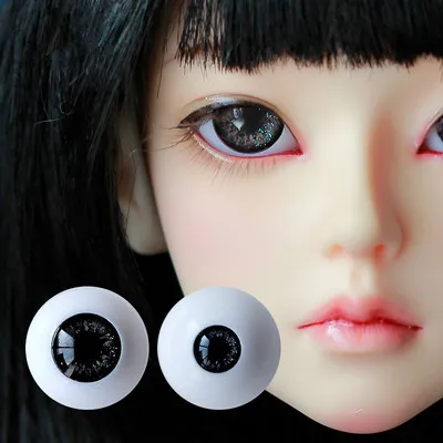 BJD doll simulation eye ball size fashion pressure eye ball 12mm14mm16mm18mm small iris dark mysterious eye nebula grey color