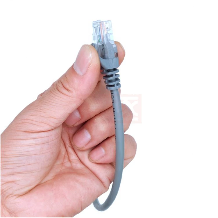 0.5 ft 0.65 ft 1 ft category 6 UTP round cable Ethernet cable network cable RJ45 patch cord grey cable