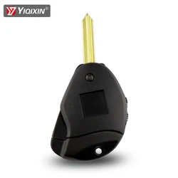 Yiqixin 2 Knop Sleutel Geval Voor Citroen Xantia Xsara Evasion Synergie Links Belasting Side Afstandsbediening Auto Sleutel Shell Fob Cover folding Blade