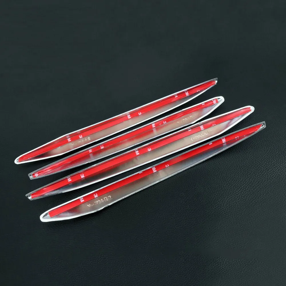 4 Pcs ABS Chrome Front Fog Lamp Trim Cover For Mercedes-Benz Grade E W213 E200 E300L 2016-2017 Car Accessories