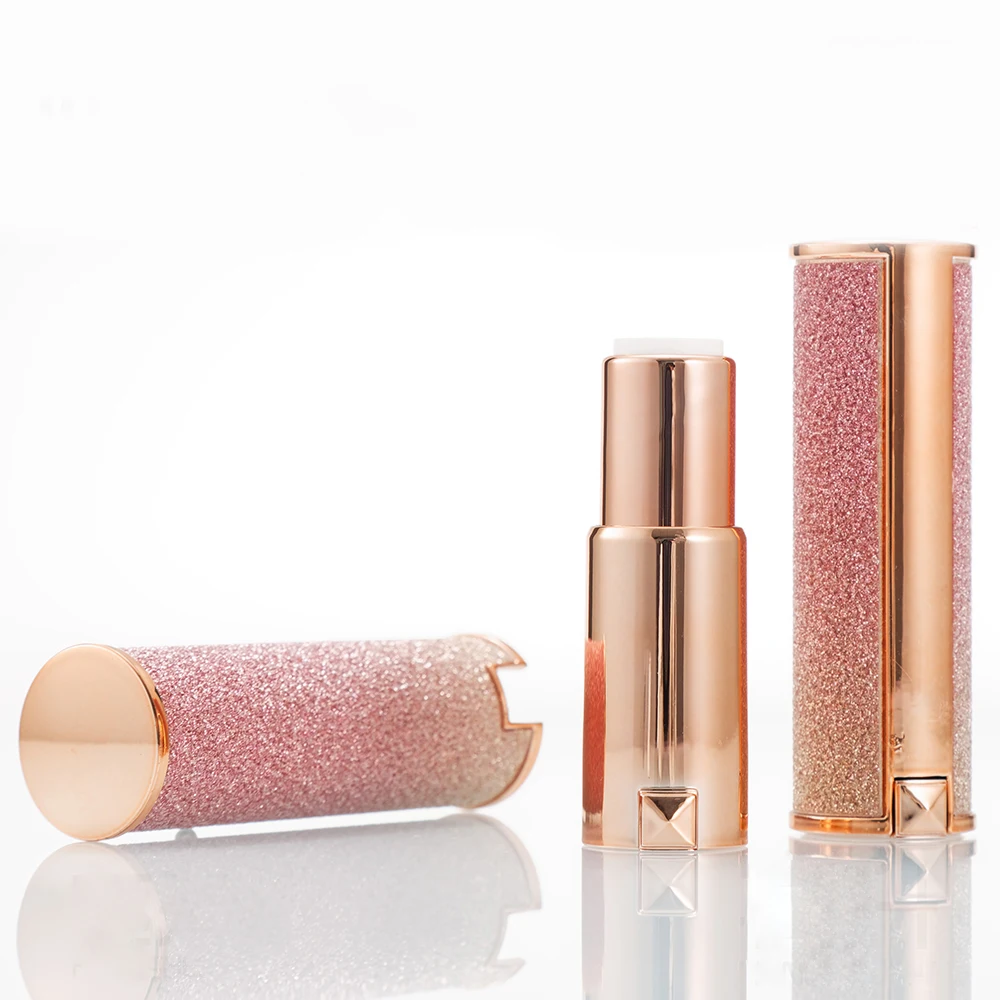 Lipstick Tube Rose Gold Round Shining Empty DIY12.1mm Make-up Packaging