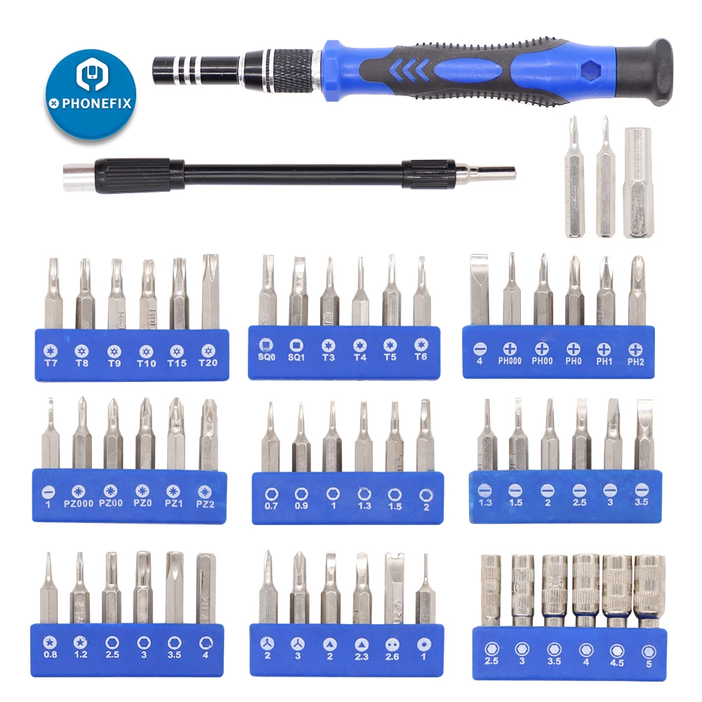 Conjunto de chave de fenda de precisão 80 em 1, com 56 bits de condutor magnético para iphone, celular, tablet, computador, notebook, kit de desmontagem