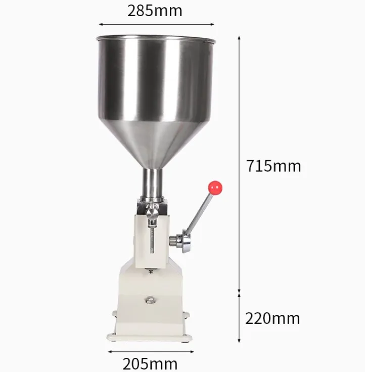 Manual food filling machine cream honey liquid paste packaging equipment shampoo juice filling machine