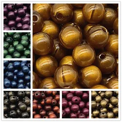50pcs 8mm Acrylic Beads Spacer  For Jewelry Making Handmade DIY # RoLi