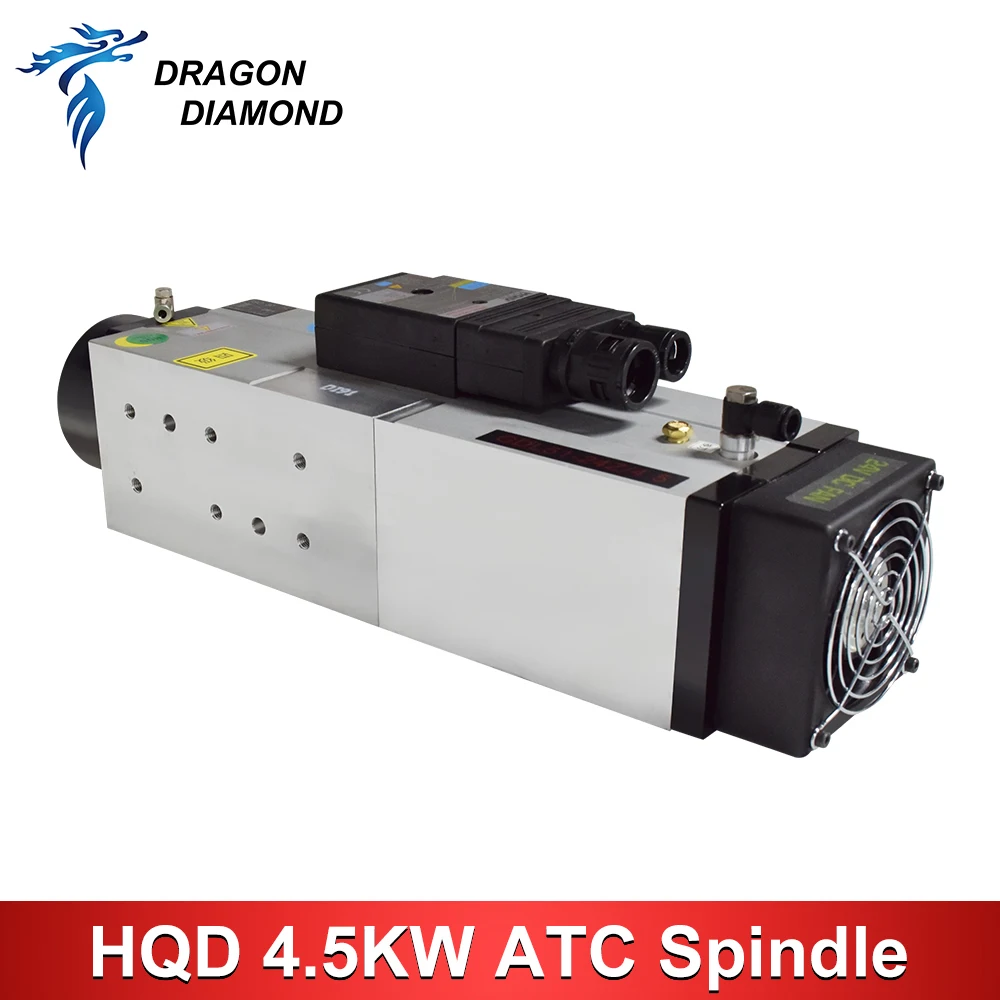 Original 4.5KW ATC Automatic Tool Change Air Cooled Spindle Motor ISO30 24000rpm 380V For CNC Engraving Milling Router Machine