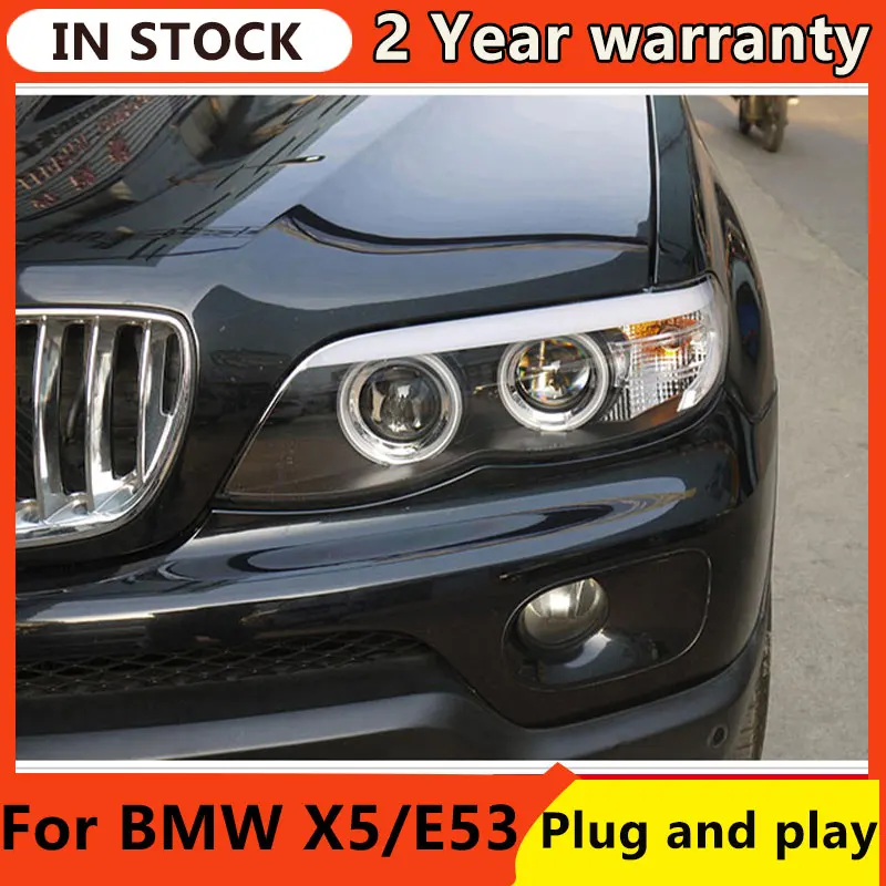 

For Car BMW X5 E53 Headlights 2004 2005 2006 DRL Day Running Light LED Bi Xenon Bulb Fog Lights Car Accessory X5 E53 Head Lamp