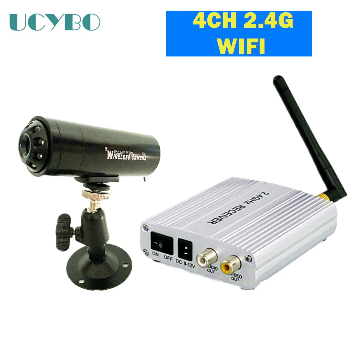 2.4GHZ Wireless camera video audio cctv sistema di sicurezza ricevitore WIFI trasmettitore outdoor Night vision kit di sorveglianza wireless