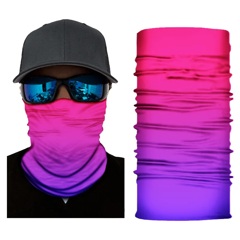 Hijab Face Shield Neck Warmer Balaclava Cycling Mask Head Scarf Sports Mask Bicycle Tube Bandanas Outdoor Running Pink