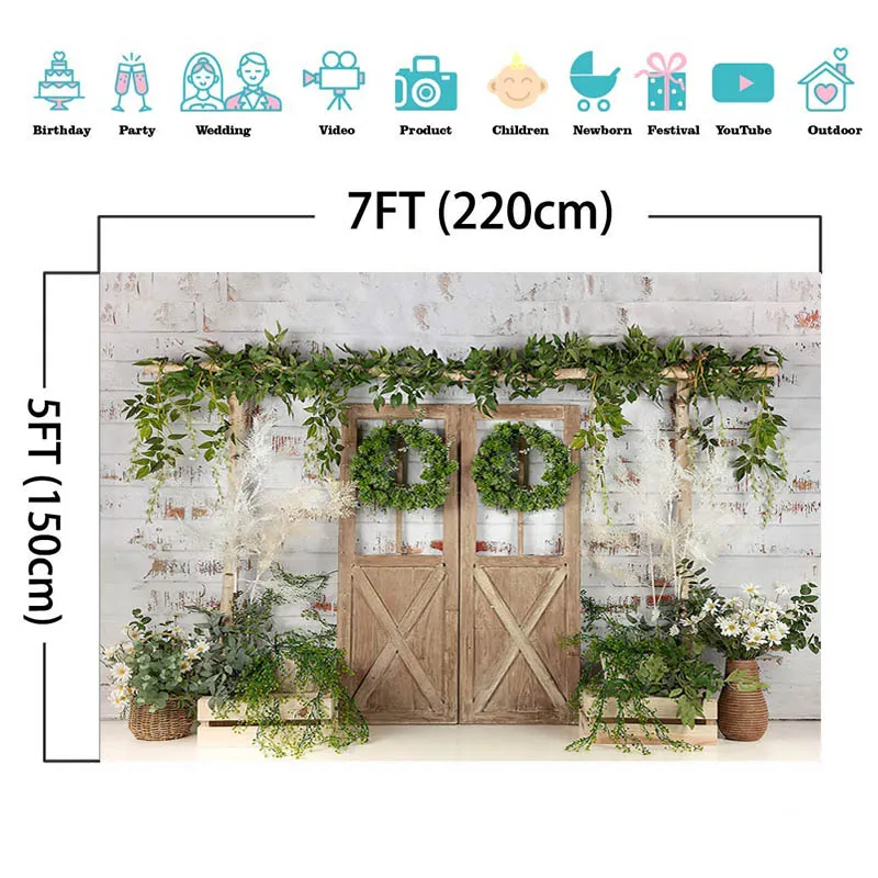 MOCSIKAฤดูใบไม้ผลิดอกไม้เค้กSmashฉากหลังสำหรับถ่ายภาพเด็กวันเกิดPhotocallภาพพื้นหลัง