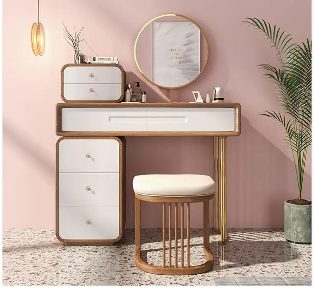 

Multifunctional dressing table modern simple economy net red dressing table small bedroom dressing table in Northern Europe