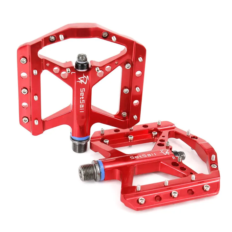 Bicycle Pedals Downhill High-polished Aluminum Alloy Mountain Road Bike Pedals Bicycle Pedal