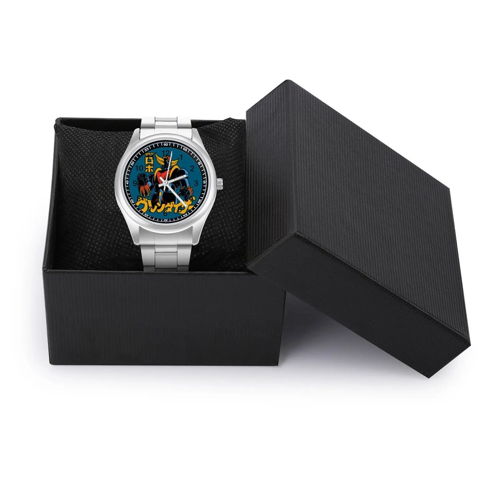 Goldorak Quartz Watch Atlas UFO Robot Anime Men Wrist Watch Grendizer Design Stainless Outdoor Photo Wristwatch