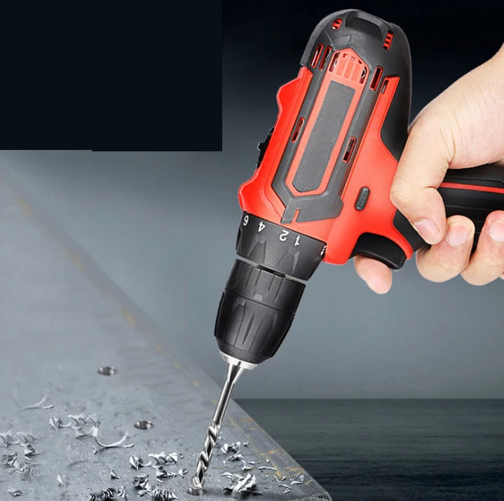 Household multifunctional battery cordless hand drill wholesale high power brushless lithium drill custom power tools