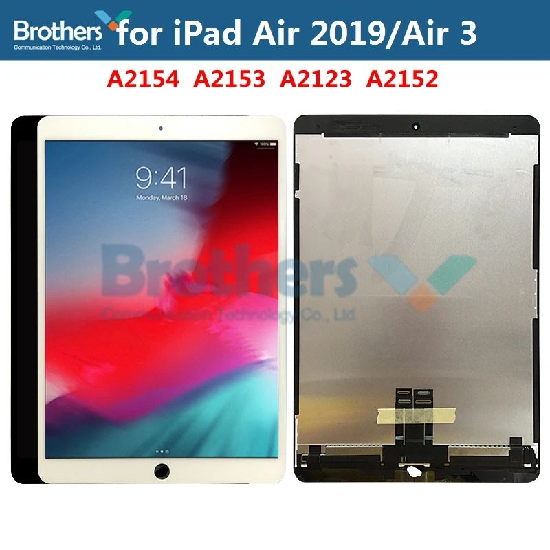 

Touch Screen For iPad Air 2019 Air 3 LCD Screen LCD Display for iPad Air3 A2153 A2123 A2152 Panel Touch Glass Digitizer 10.5''