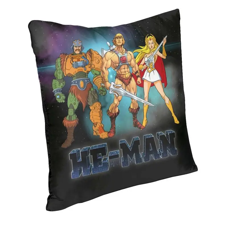 Masters Of The Universe He-Man Trinity Pillow Case 45x45cm Bedroom Decoration Nordic Anime Film Cushion Salon Square Pillowcase