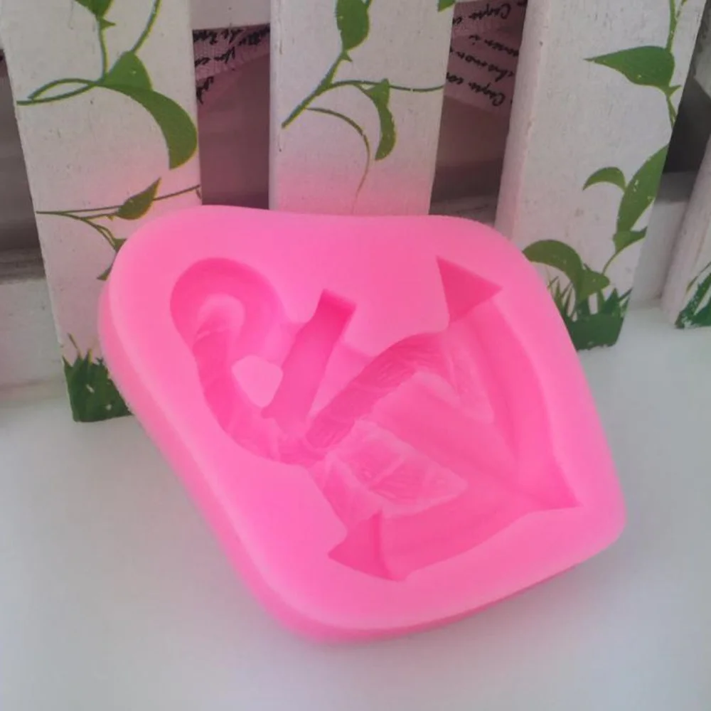 Diy Ship Anchor Mould Rudder Sign Dropping Glue Mold Boat Rope Modelling Silicone Baking Cake Molds Decorate