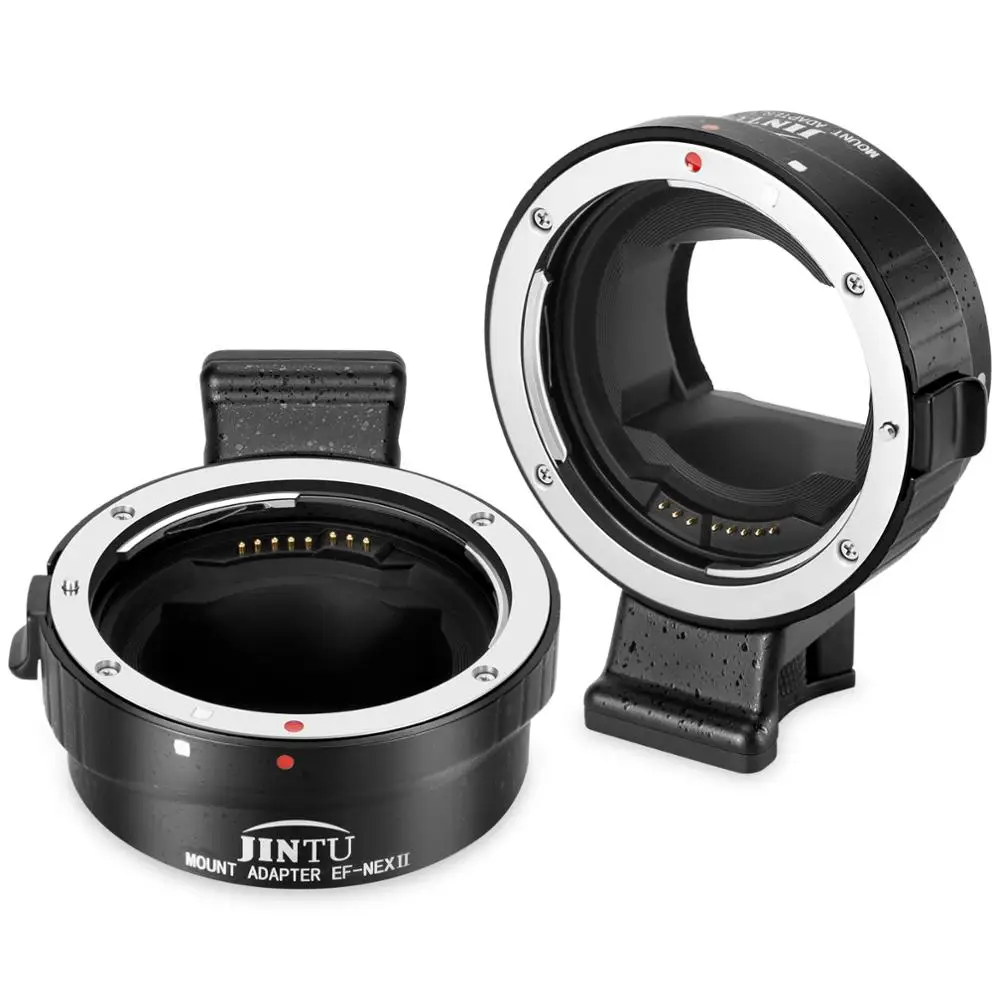 JINTU Auto-Focus full-frame Lens Mount Adapter EF-NEX for Canon EF LENS to Sony NEX A6500 A6300 A6000 A7 A7R A7S  A7RII Camera