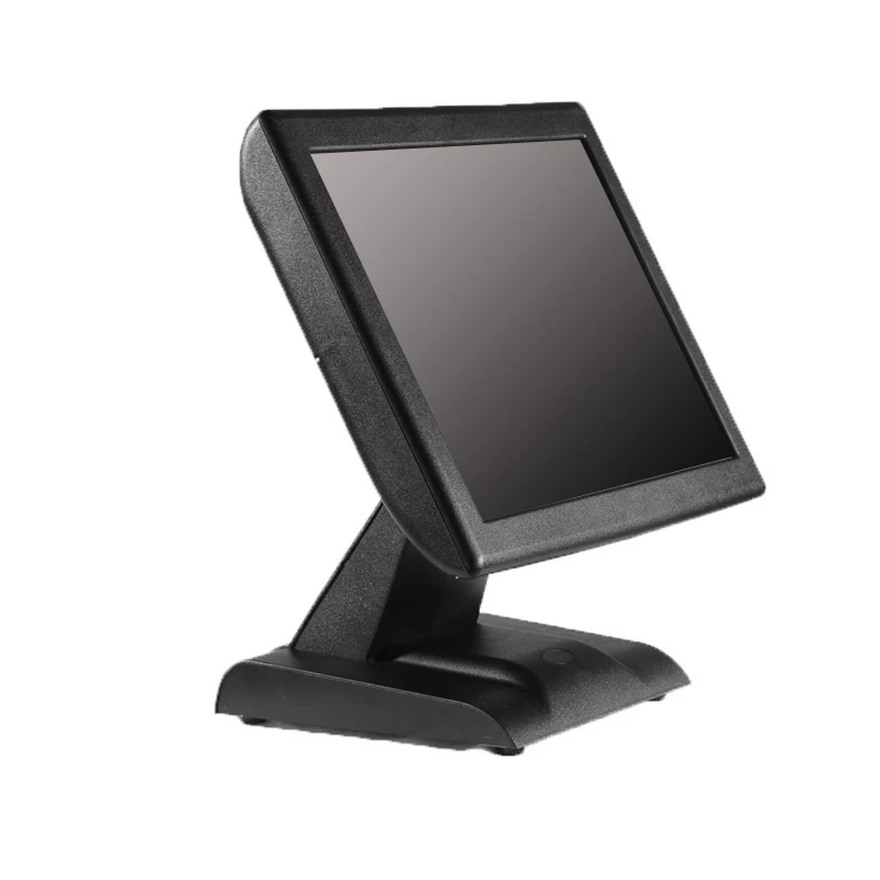 Free shipping 15 touch screen Commercial pos terminal restaurant cash register all in one pc card reader VFD Customer display