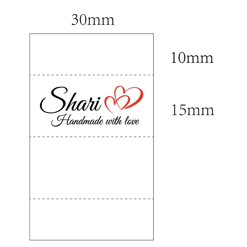 30*50mm custom clothing label-personalized brand organic cotton webbing label logo or text sewing label 10-100 pcs