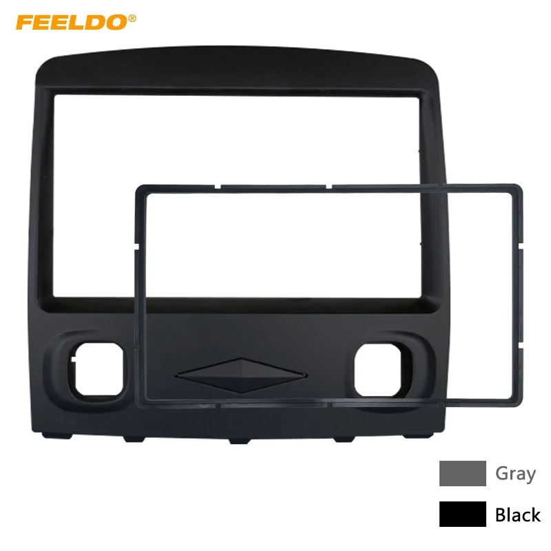 

FEELDO Car Stereo Radio Fascia Frame For Ford Escape 08-10 Mazda Tribute 06-08 2DIN Stereo Interface Plate Panel Dash Trim Kit