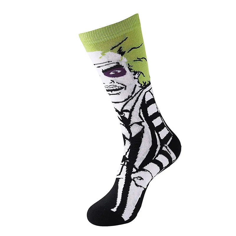 P5989 Good Quality Halloween Men And Women Cute Movie Cotton Socks Casual Hip Hop Creative Soft Comfortable Funny Novelty Dress