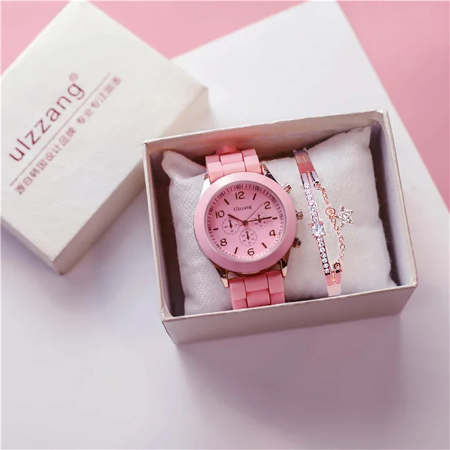 Relogio Feminino New Fashion Casual Ladies White Silicone Geneva Quartz Watch Ladies Sport Digital Watch Holiday Gift Chasy