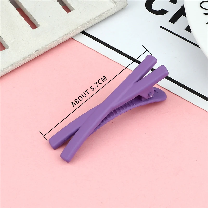 5Pcs Fashion X Shaped Hair Clips Solid Color Matte Barrettes Colorful Sweet Hairpins For Girls Women Hair Accessories Hair Tools