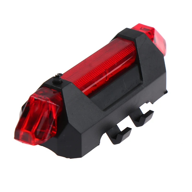 USB Rechargeable 4 Modes 5 LED Bicycle Tail Light Safety alarm Rear Lamp Portable Bike Lights Night Cycling Equipment