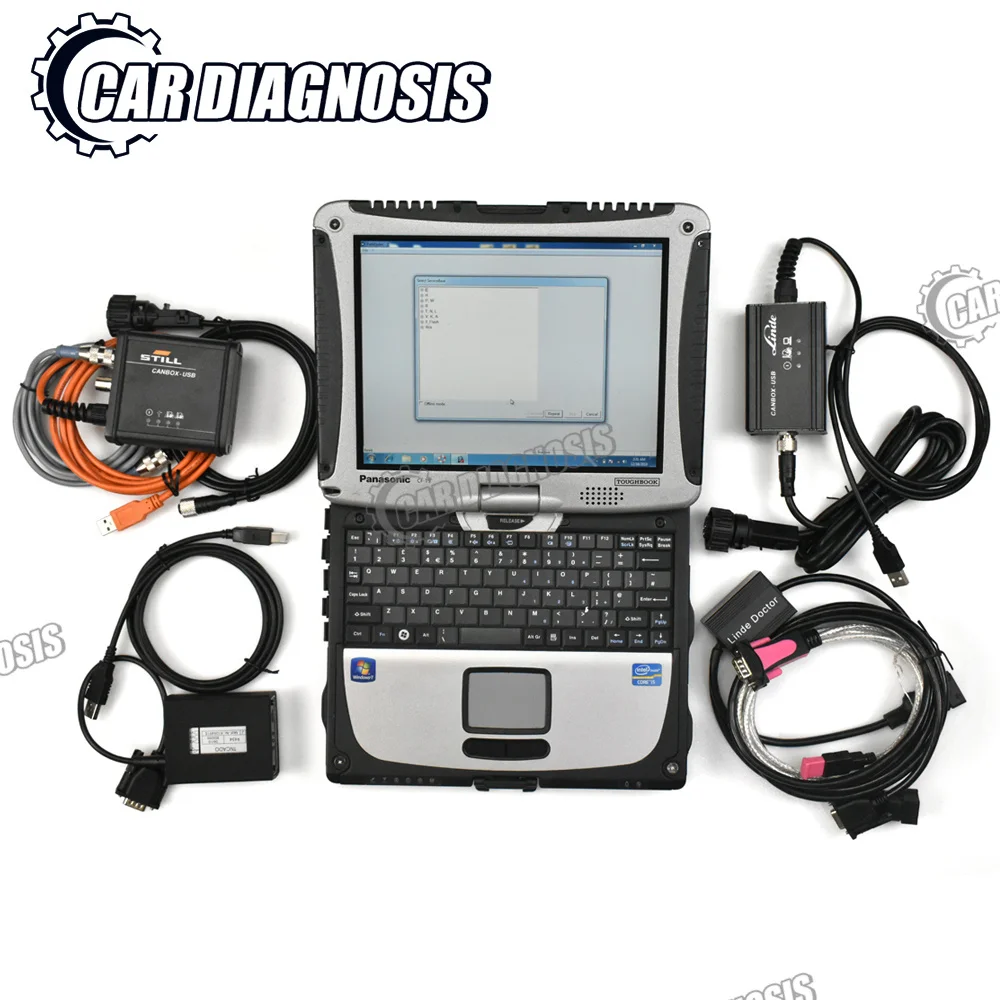 for Still forklift canbox for Linde canbox doctor Jungheinrich judit incado box diagnostic scanner tool still canbox+CF19 laptop