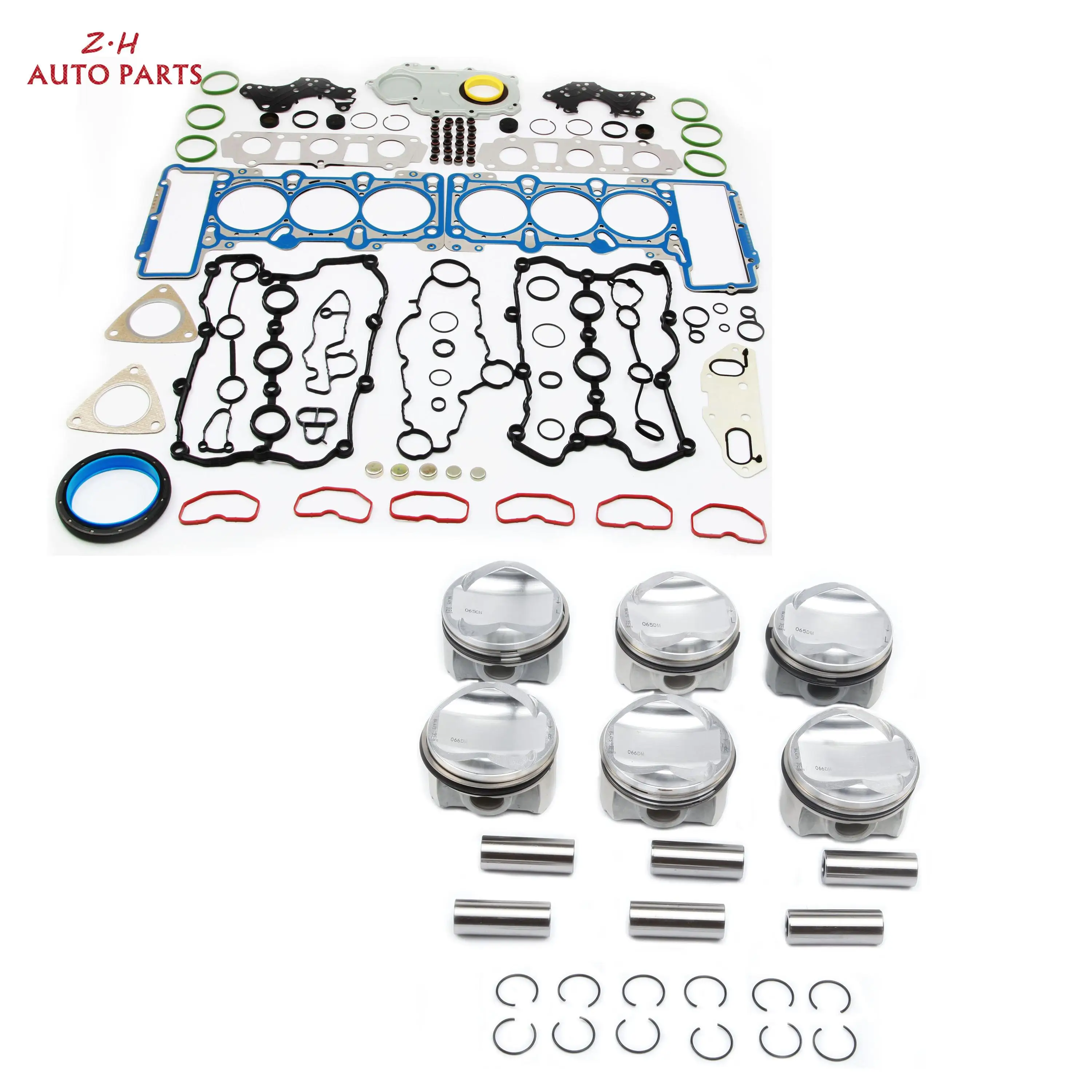 

For Audi A4 A5 A6 A7 A8 Q5 Q7 SQ5 VW Touareg 3.0 TFSI 2995cc V6 DOHC Supercharged GAS Engine Overhaul Rebuilding Kit 06E107065DM