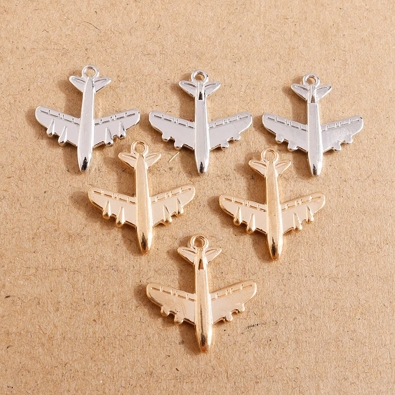 20*22mm 20 stücke Flugzeug Charms Flugzeug Anhänger Machen Halskette Armbänder Charms Schmuck Diy Handgemachte Accessoires – Detail 5