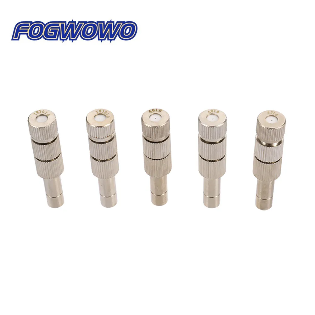6mm metalowa niskociśnieniowa dysza zamgławiająca z szybkozłączem z filtrem wewnątrz 0,2/0,3/0,4/0,5/0,6mm dysza chłodząca opryskiwacz nawadniający
