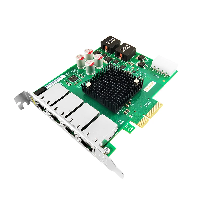 Imagem -04 - Placa de Rede Poe com Frame Grabber I350-t4poe 10 Mbps 100 Mbps 1000mbps Rj45 Pcie 2.1 x4 Baseado em Intel I350am4