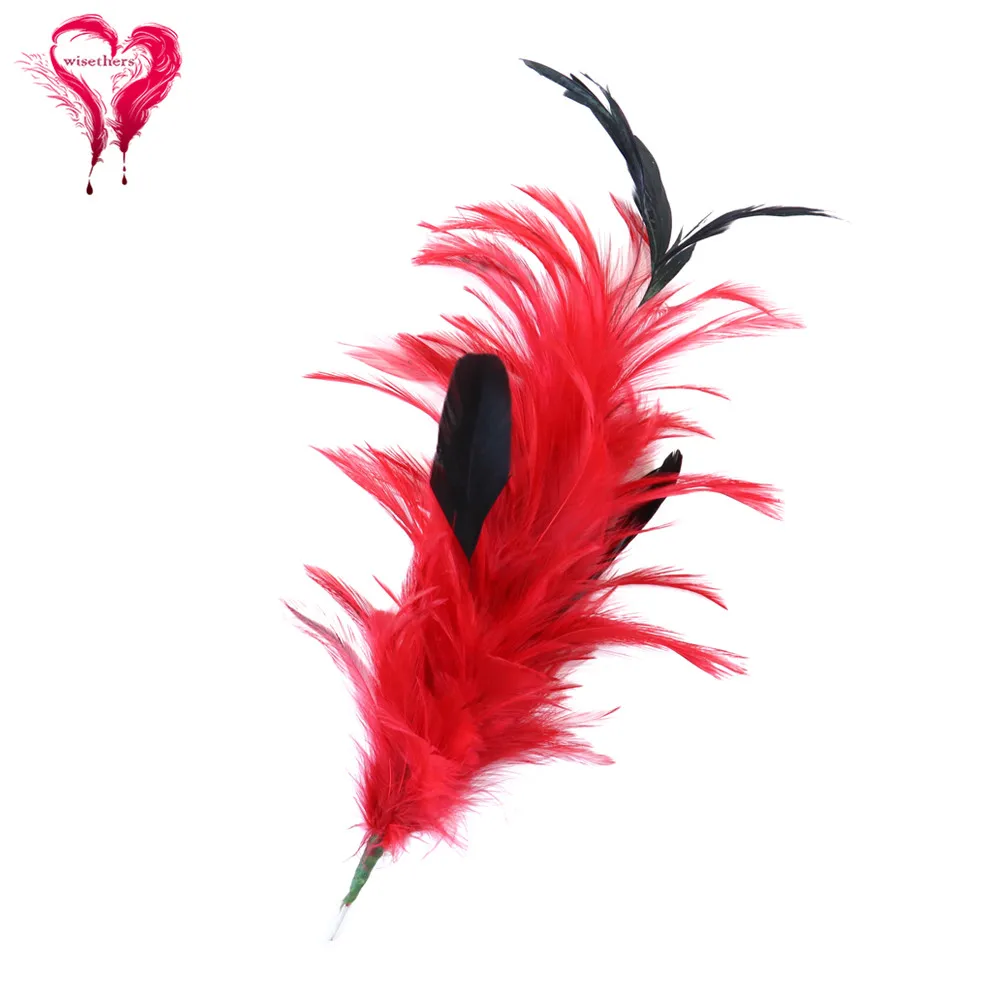 24 Colors 1pcs 28 CM Beautiful Soft Dyed Colorful Chicken Cock Rooster Feather Flowers Bouquets Wedding Party Home Decoration