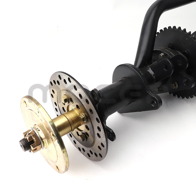 Disc brake type rear axle assembly with sprocket brake disc is suitable for four-wheel motorcycle ATV modified suspension