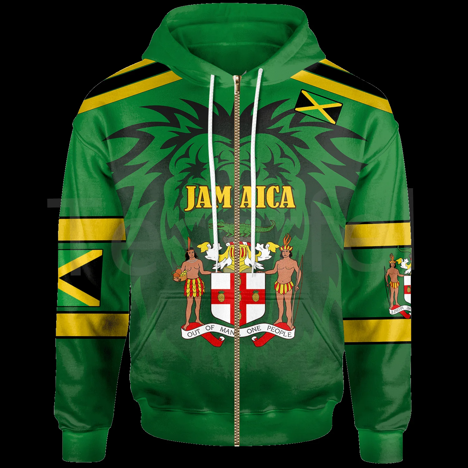 Tessffel County Flag Africa Jamaica King Emblem Lion NewFashion Tracksuit 3DPrint Men/Women Streetwear Autumn Casual Hoodies B15