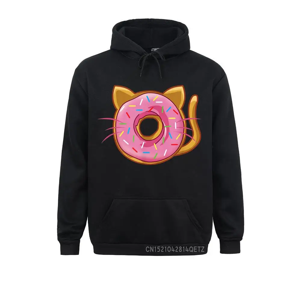 Funny Gift Pink Sprinkles Cat Donut Chic Sweatshirts Camisa Long Sleeve On Sale Hoodies Hoods For Men Thanksgiving Day