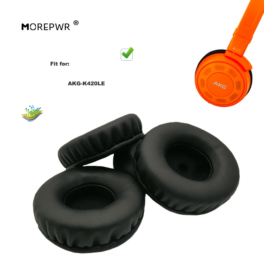 Morepwr nowa aktualizacja wymienne nauszniki do AKG-K420LE części do słuchawek skórzana poduszka nauszniki