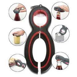6 in 1 Bottle Opener Jar Lid Jar Opener Can Opener for Seniors with Arthritis Helping Hand Jar Opener for Weak Hands Easy Opener