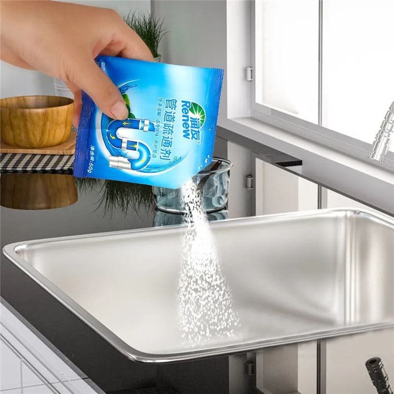 Pipe Dredging Cleaner Piping Powder Sink Drain Cleaners Tools Toilet Kitchen Dredge Deodorization Clogging Cleaning Sewer Unclog