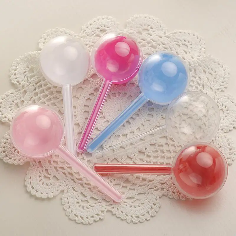 100pcs Wedding Party Favors Plastic Round Stick Candy Boxes Novelty Lollipop Shape Gift Wrap LX7968