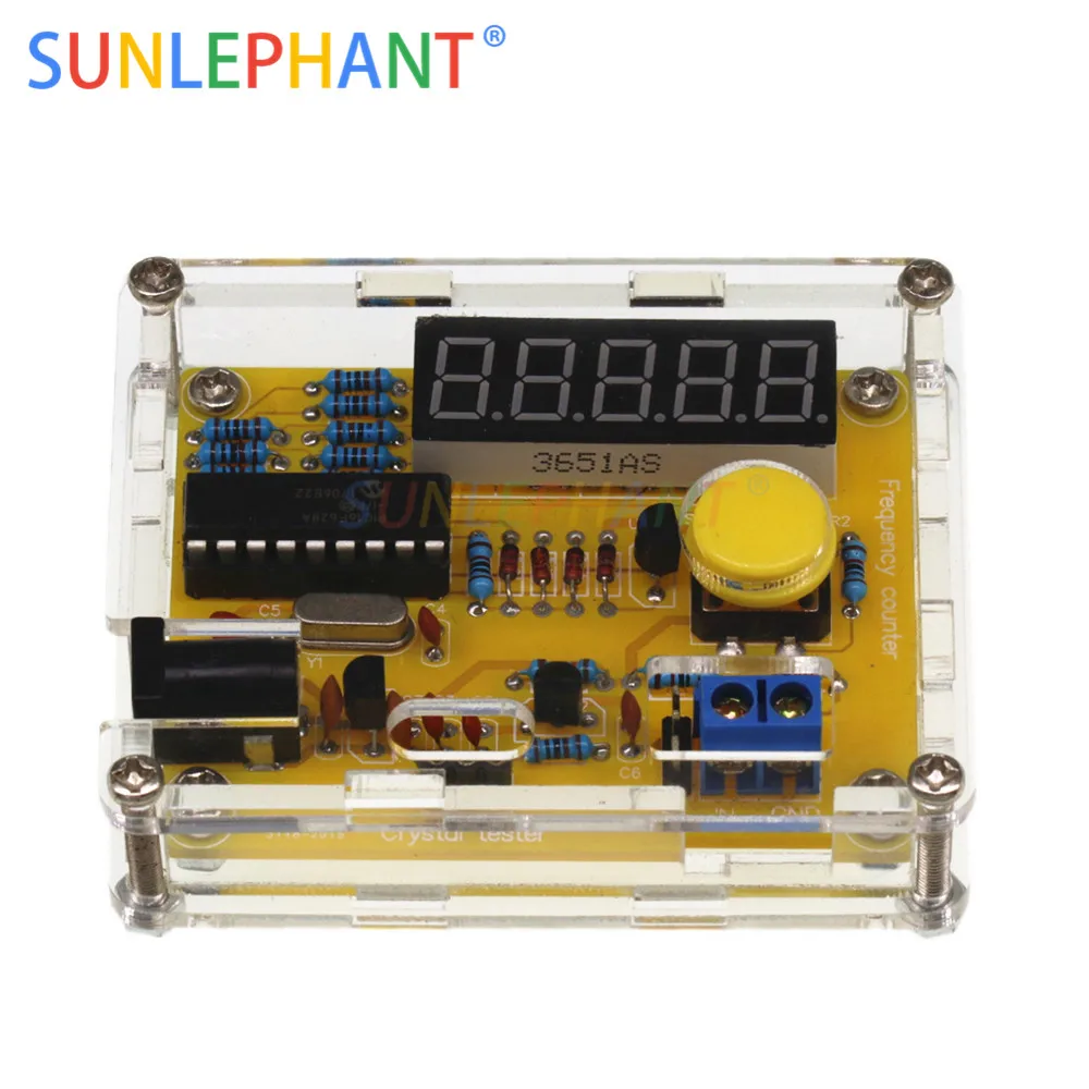 DIY Kits 1Hz-50MHz Crystal Oscillator Tester Frequency Counter TESTER Meter Case Best Price Durable DIY Led Kit