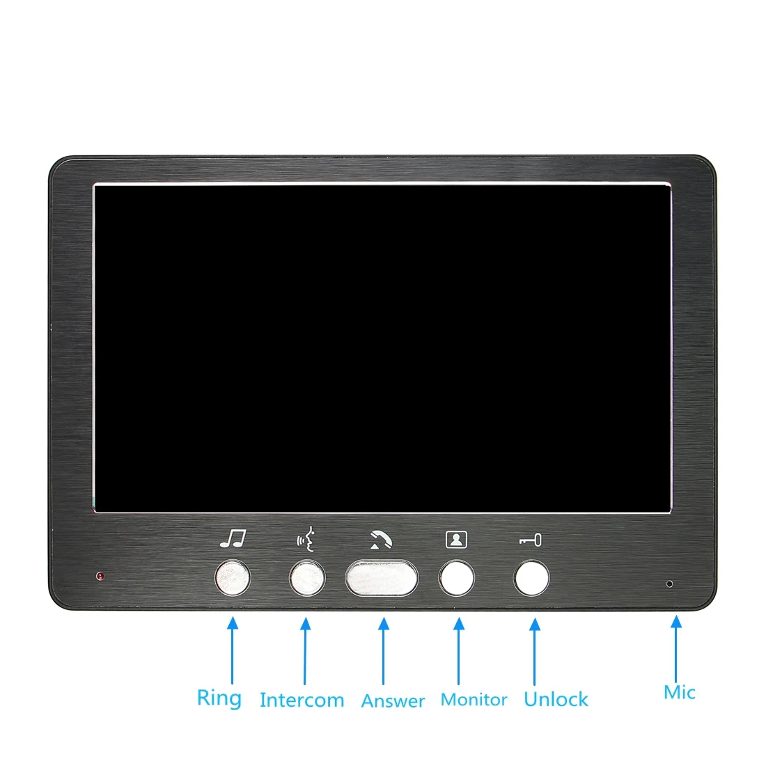 SYSD-Kit de intercomunicador para videoportero, sistema de intercomunicación con altavoz, cámara IR impermeable para exteriores, 7 pulgadas