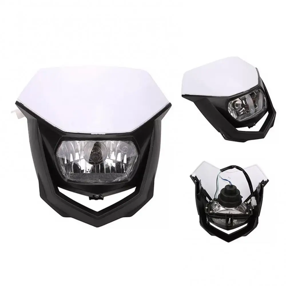 HOT SALES!!! Universal Motorcycle Head Lamp 12V 35W Headlight Fairing Motocross Enduro Dirt Bike Headlamp Lamp Light