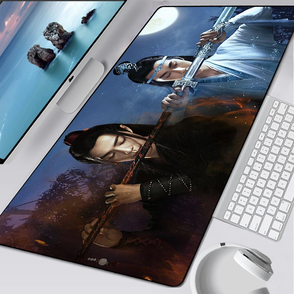 Large Gaming Mouse Pad Computer Mousepad PC Gamer Mouse Mat Laptop Mausepad The Untamed Xiaozhan Wang YiBo Keyboard Mat Desk Pad