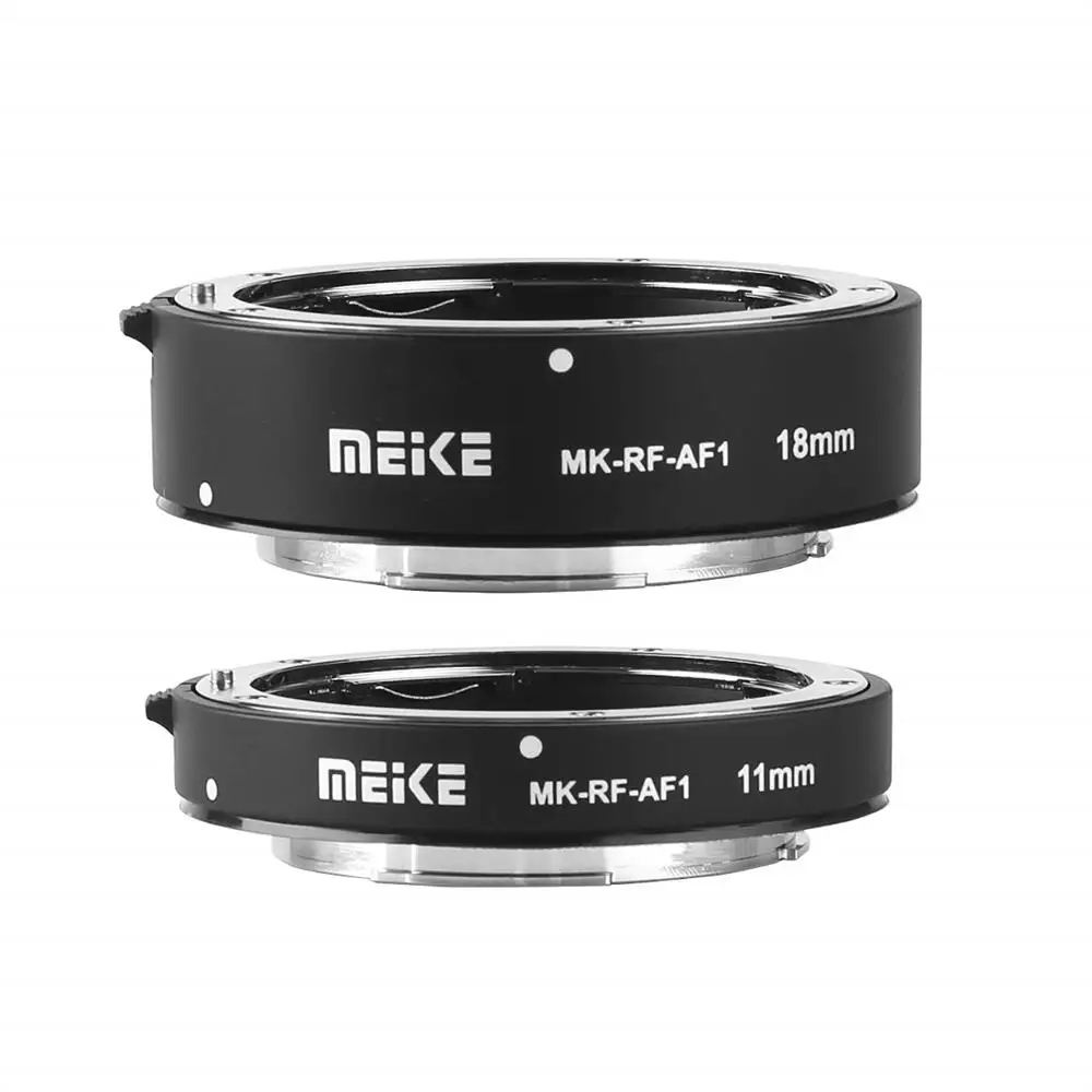 

Meike MK-RF-AF1 Metal Auto Focus Macro Extension Tube Ring 11mm+18mm for Canon EOS-R RF Series Camera