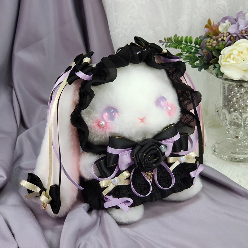 Sweet cool Lolita aslant pack lovely rabbit bag dark gothic Lolita lovely rabbit bag