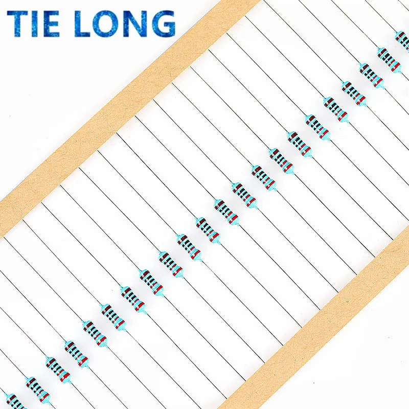 5000pcs/lot 1/4W 1% Metal film resistor 1R~1M 100R 220R 330R 1K 1.5K 2.2K 3.3K 4.7K 10K 22K 47K 100K 100 220 330 1K5 2K2 3K3 4K7